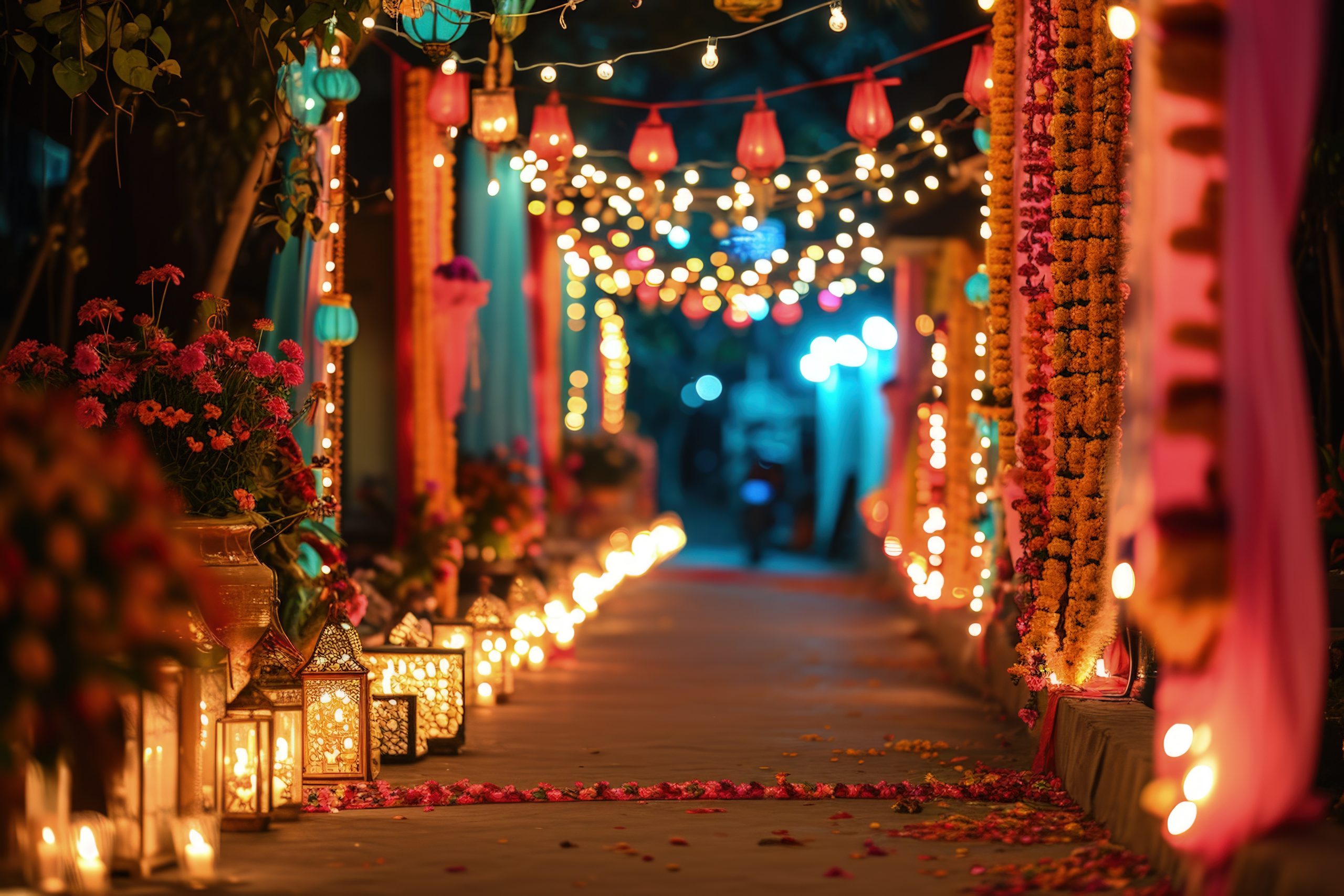 Best no. 1 & Urgent, Event and Catering Services Wapda Town Lahore navratri decoration with candles